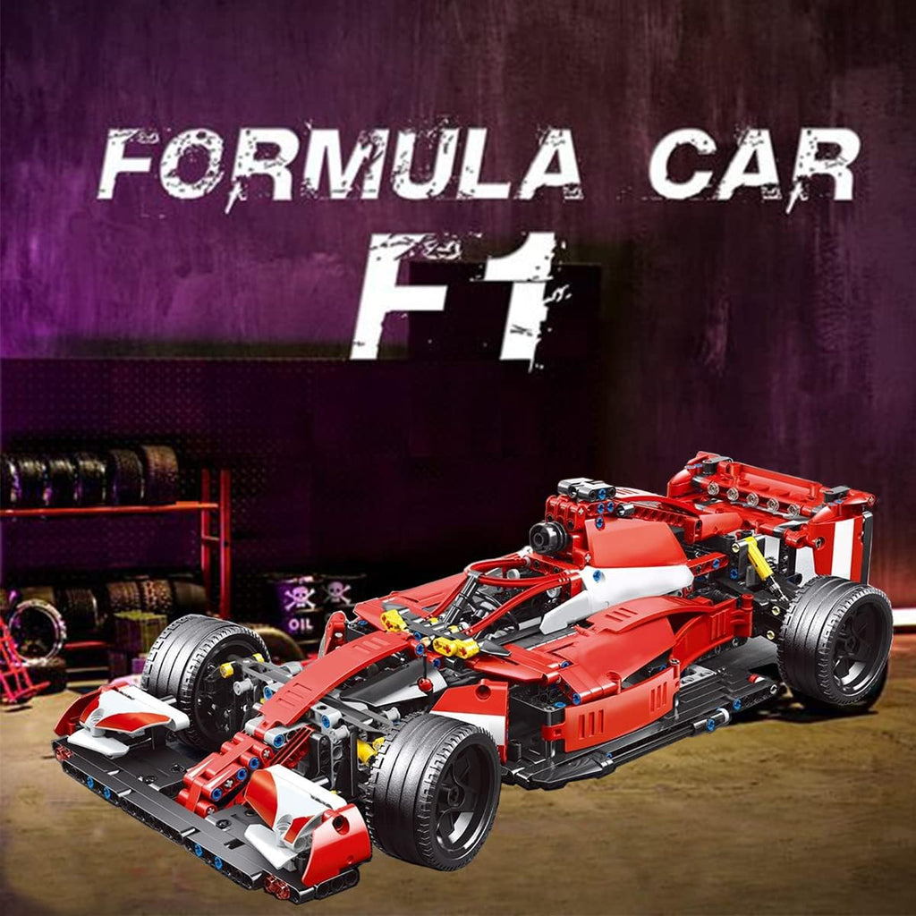 Red 1:10 Scale Sports Car Building Blocks Kit 1250 Pcs H29073