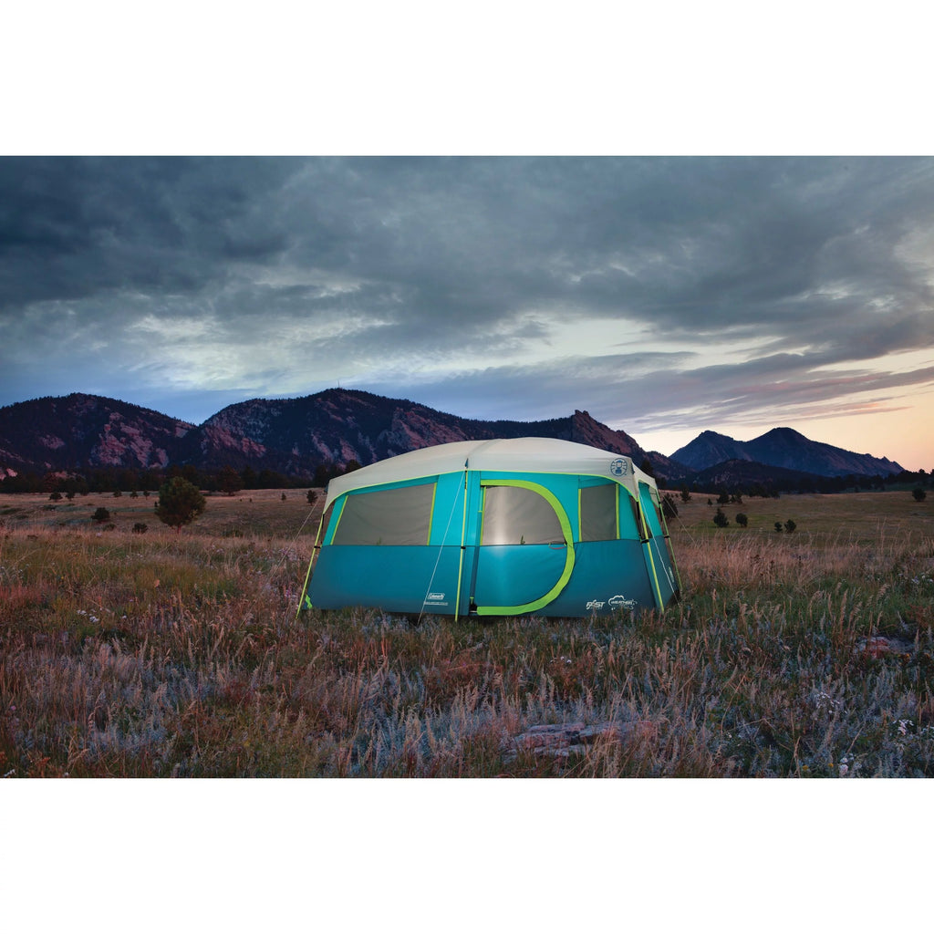 8-Person Light Blue Cabin Camping Tent A8602