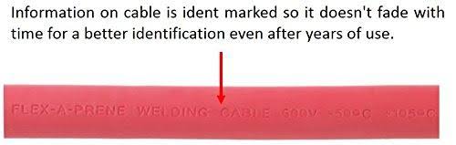 Red 4 Gauge Welding Battery Cable 50 Feet Y988
