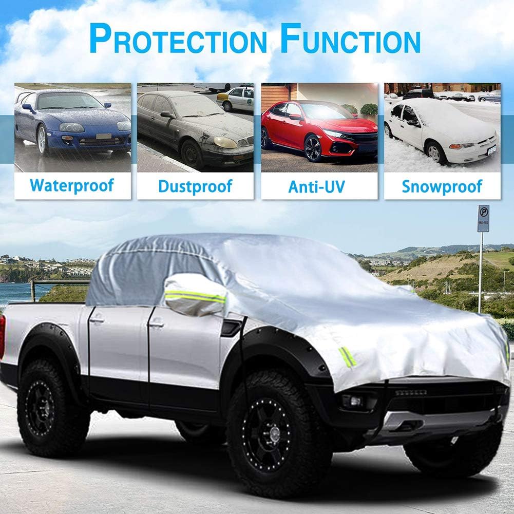 Half Car Cover 210D Oxford Fabric K89020