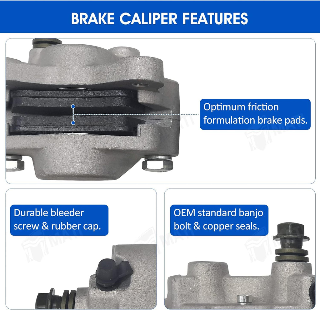 Front Left Right & Rear Brake Calipers with Pads F595697