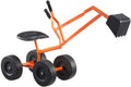 Ride On Sand Digger Excavator Toy with 8 inches Wheels and 360° Rotation Seat L47922