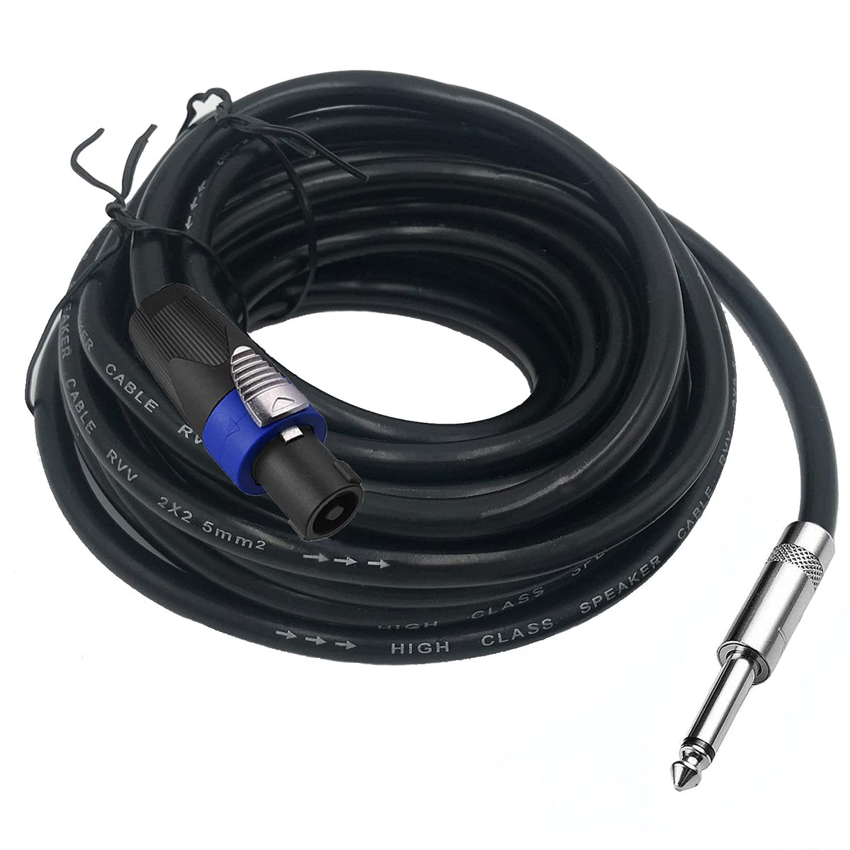 2 Pack 30ft Speakon to 1/4 Inch Speaker Cable Y23713