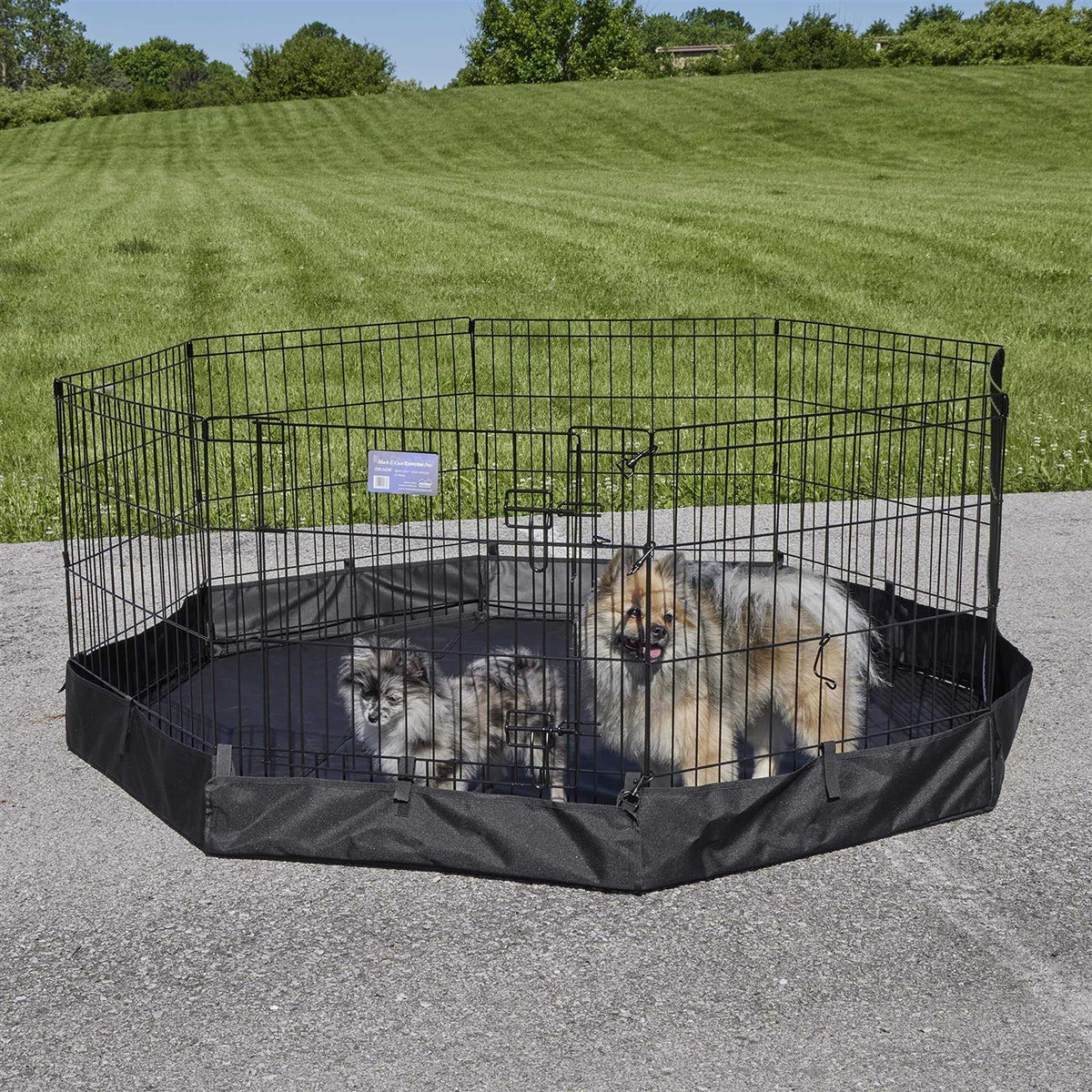 Octagon Exercise Pen Fabric Mesh Bottom T117