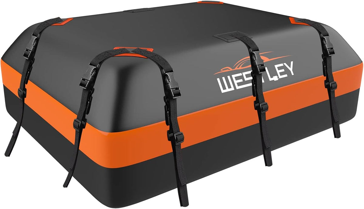100% Waterproof 15 Cubic Feet Rooftop Cargo Carrier H542414