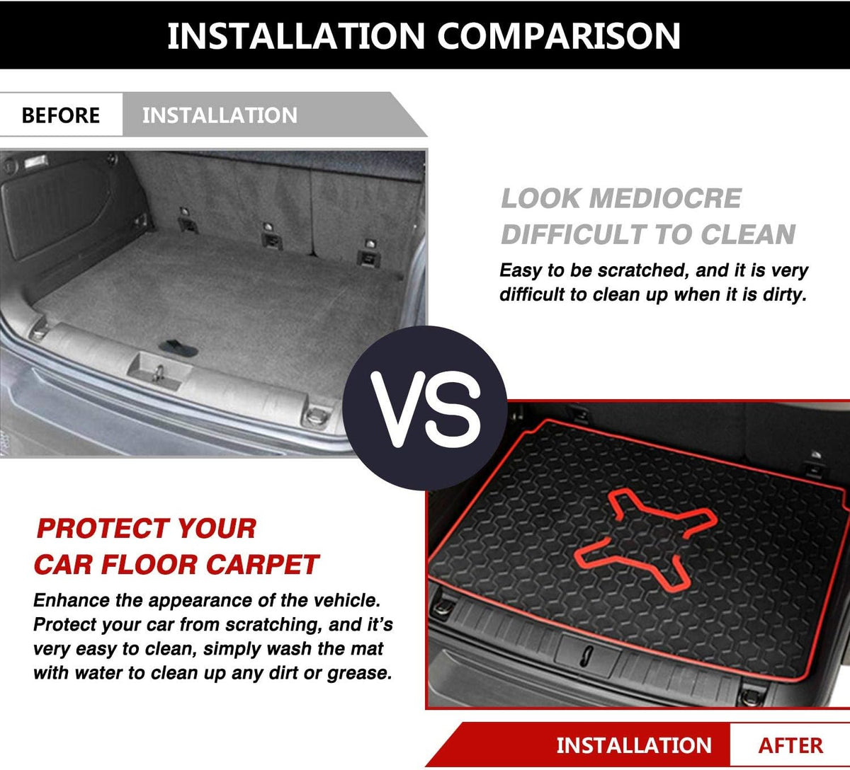 Cargo Liners Trunk Mat Car Rear Boot Liner Z285