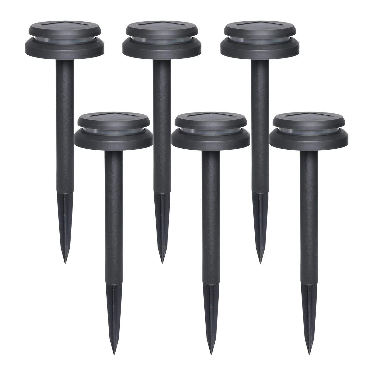 6-Count Solar-Powered Dual Direction Pathway LED Light Set Y204425