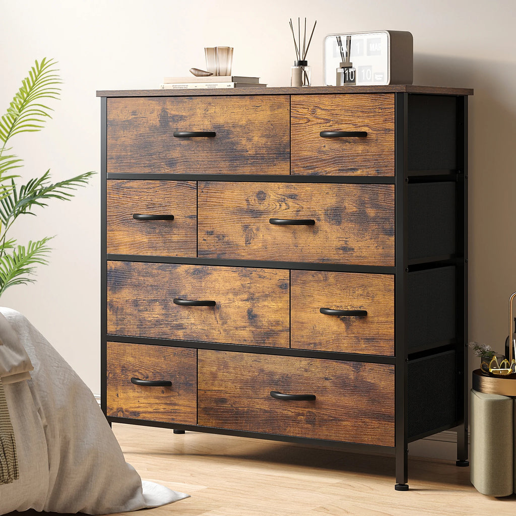 8 Drawer Wood Dresser Q23123