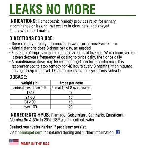 HomeoPet Leaks No More E88594