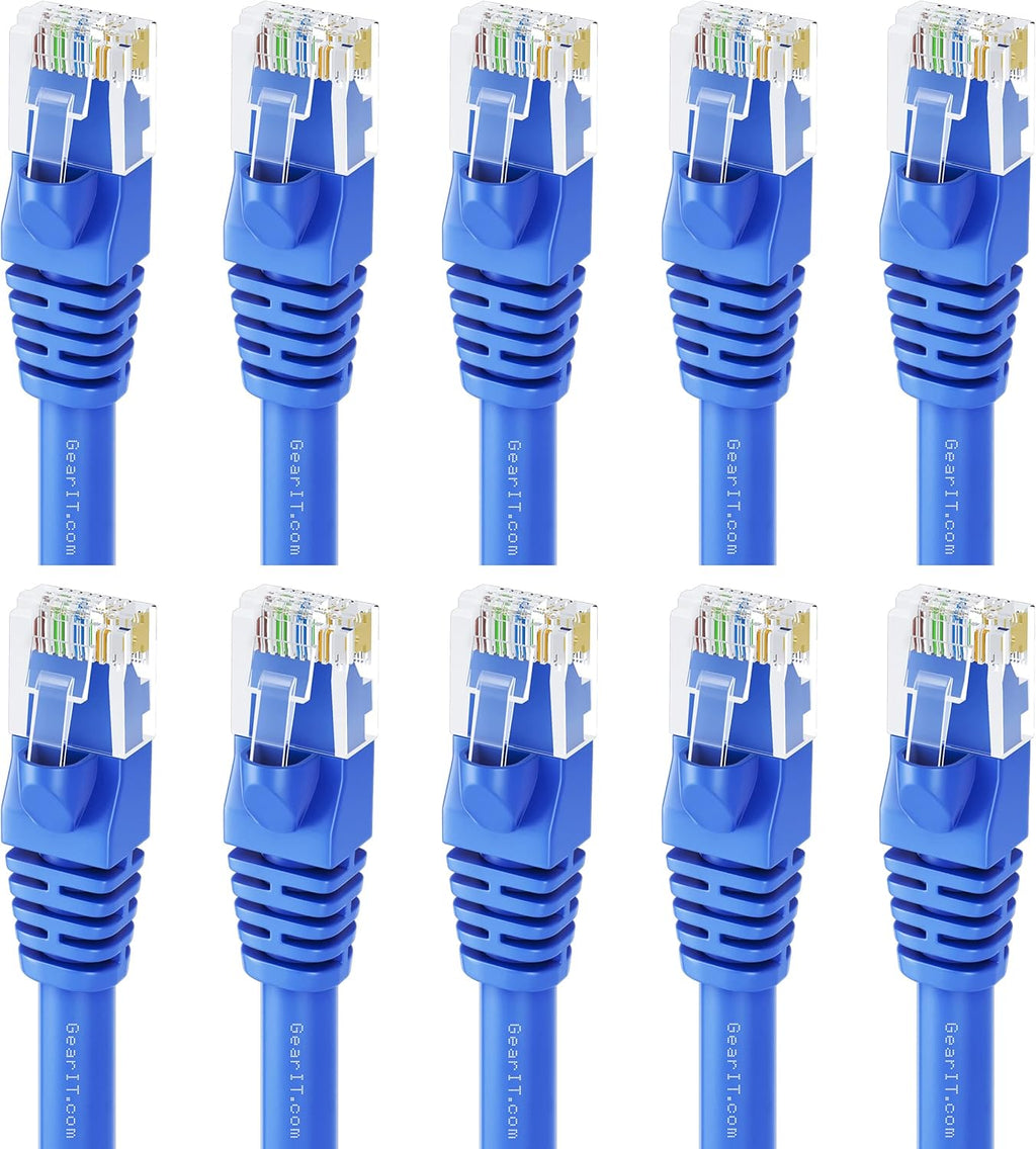 Cat 6 Ethernet Cable 1.5 ft 50-Pack Blue X55420