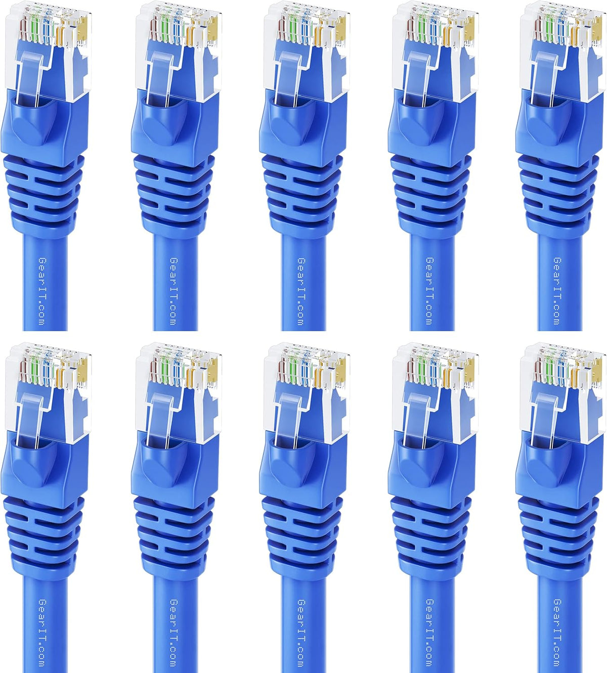 Cat 6 Ethernet Cable 1.5 ft 50-Pack Blue X55420