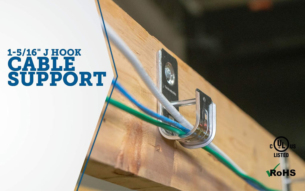 6 Cable Support J-Hook B495