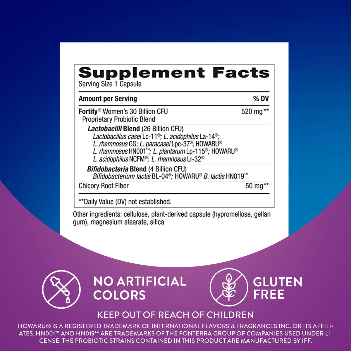 Women's Probiotic Capsules 30 Billion 30 Count G77378