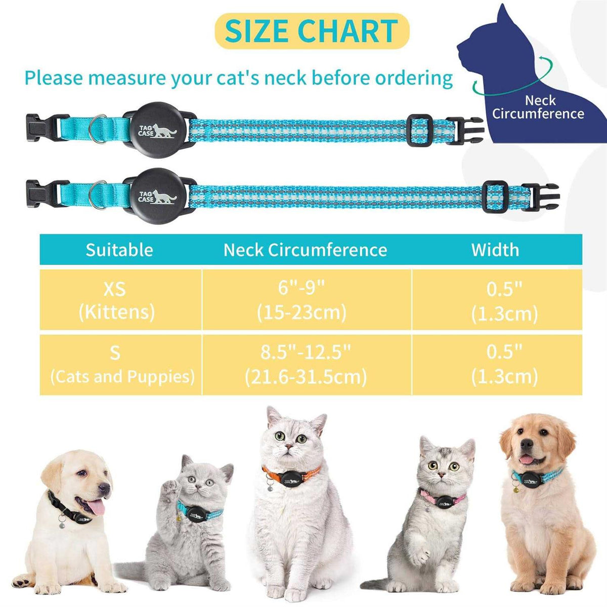 Airtag Cat Collar with Airtag Holder K60895