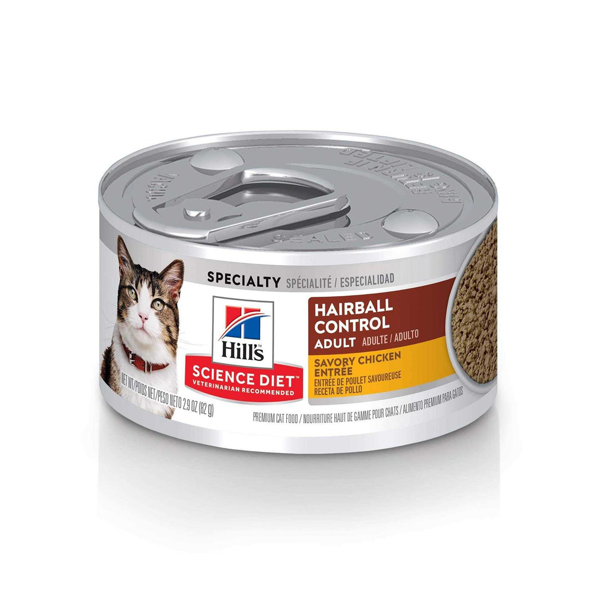Adult Hairball Control Chicken Entree Canned Cat Food M8857