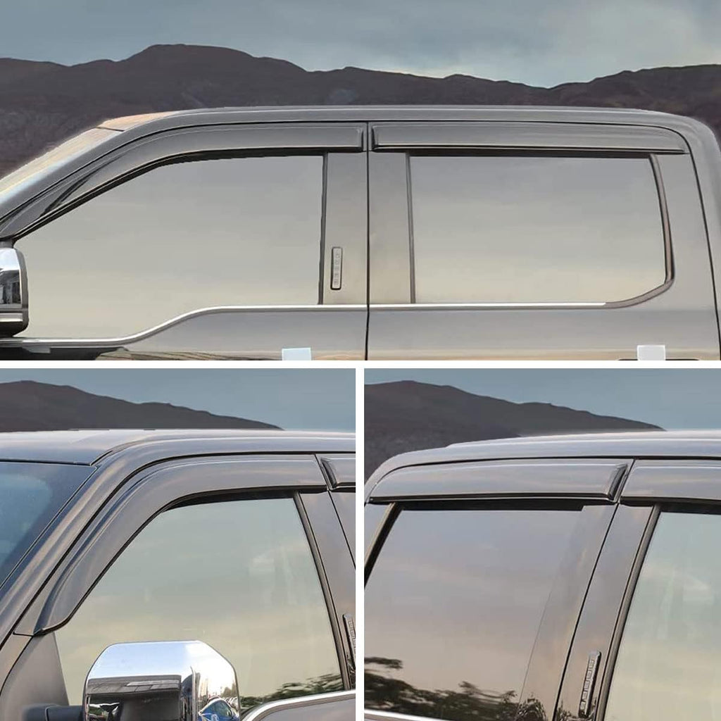 Tape-On Side Window Deflectors 4-Piece Set O9409