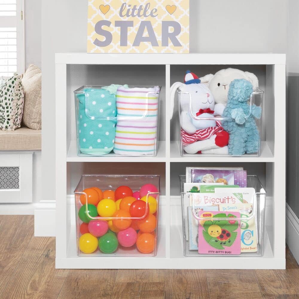 Clear Plastic Storage Organizer Bin 8 Pack E6905