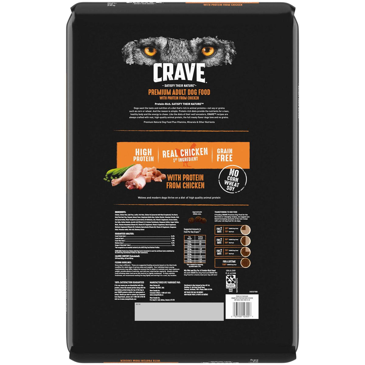 Grain Free Adult Dry Dog Food with Protein Y291