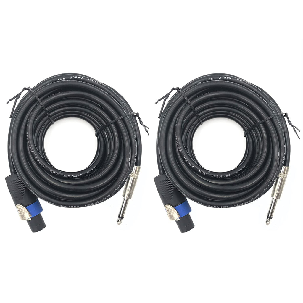 2 Pack 30ft Speakon to 1/4 Inch Speaker Cable Y23713
