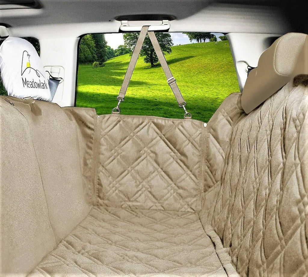 Beige Dog Seat Covers D21917