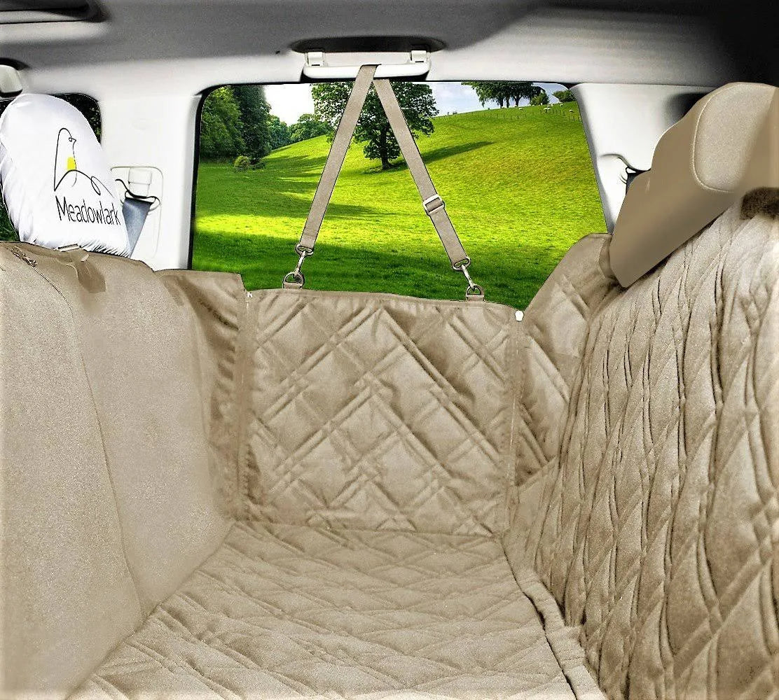 Beige Dog Seat Covers D21917