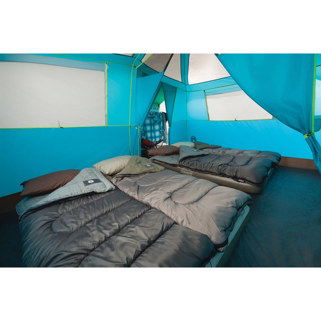 8-Person Light Blue Cabin Camping Tent A8602