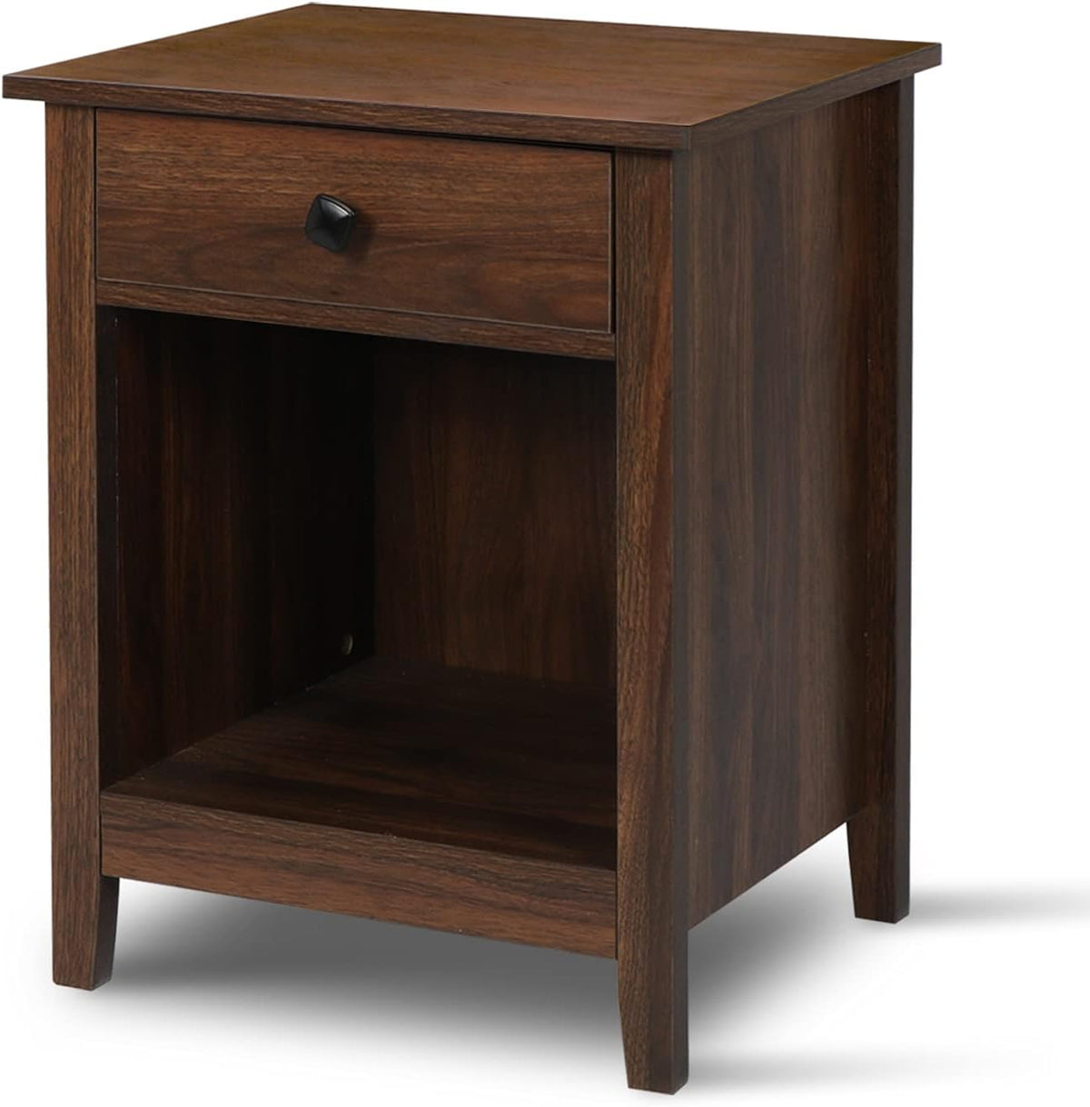 Gray 1-Drawer Wood Nightstand I9212