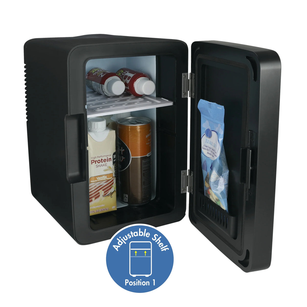 Black 6L Capacity Beverage Refrigerator I539