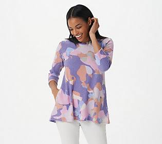 Camo Printed Knit Top Z8738