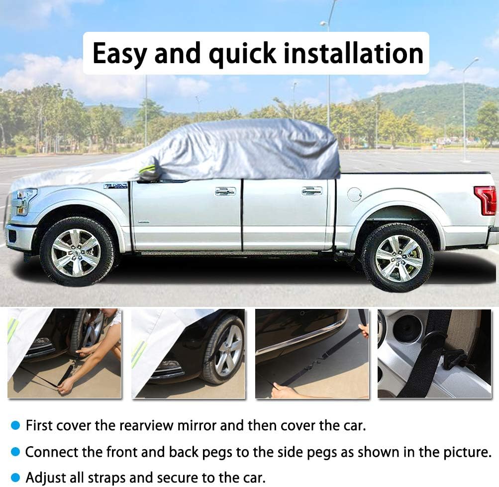 Half Car Cover 210D Oxford Fabric K89020