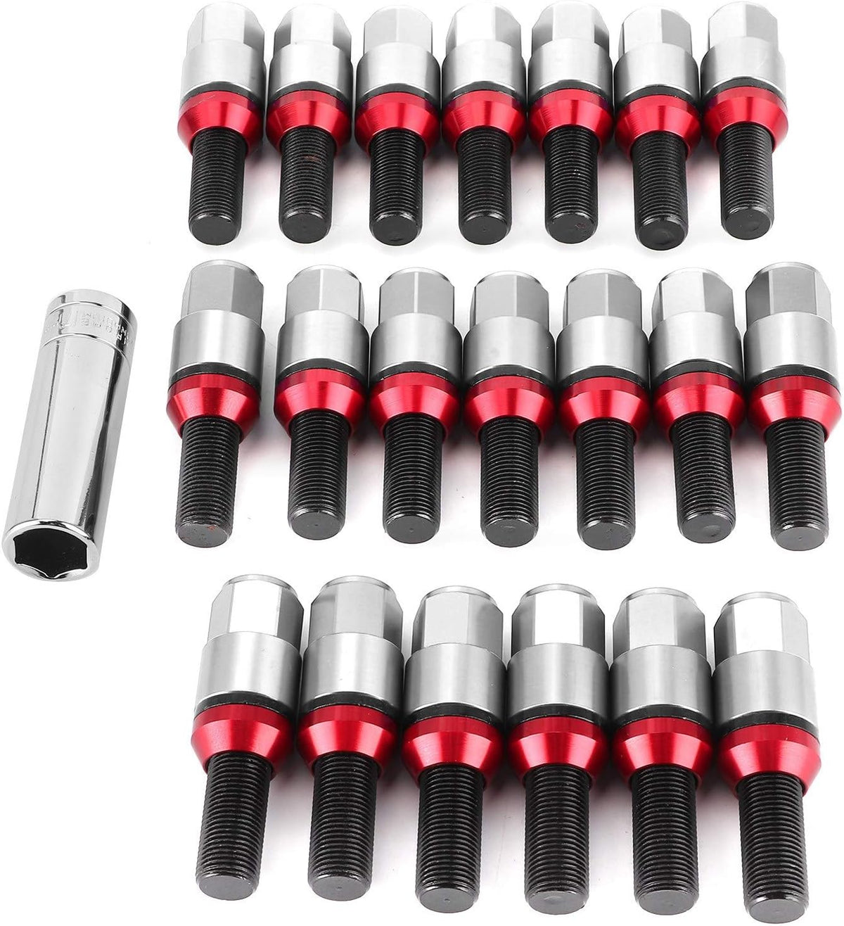 20Pcs M14x1.25 Conical Acorn Seat Wheel Lug Bolts L473