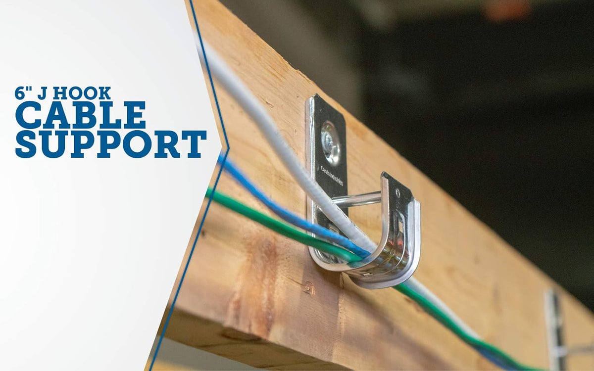 6 Cable Support J-Hook B495