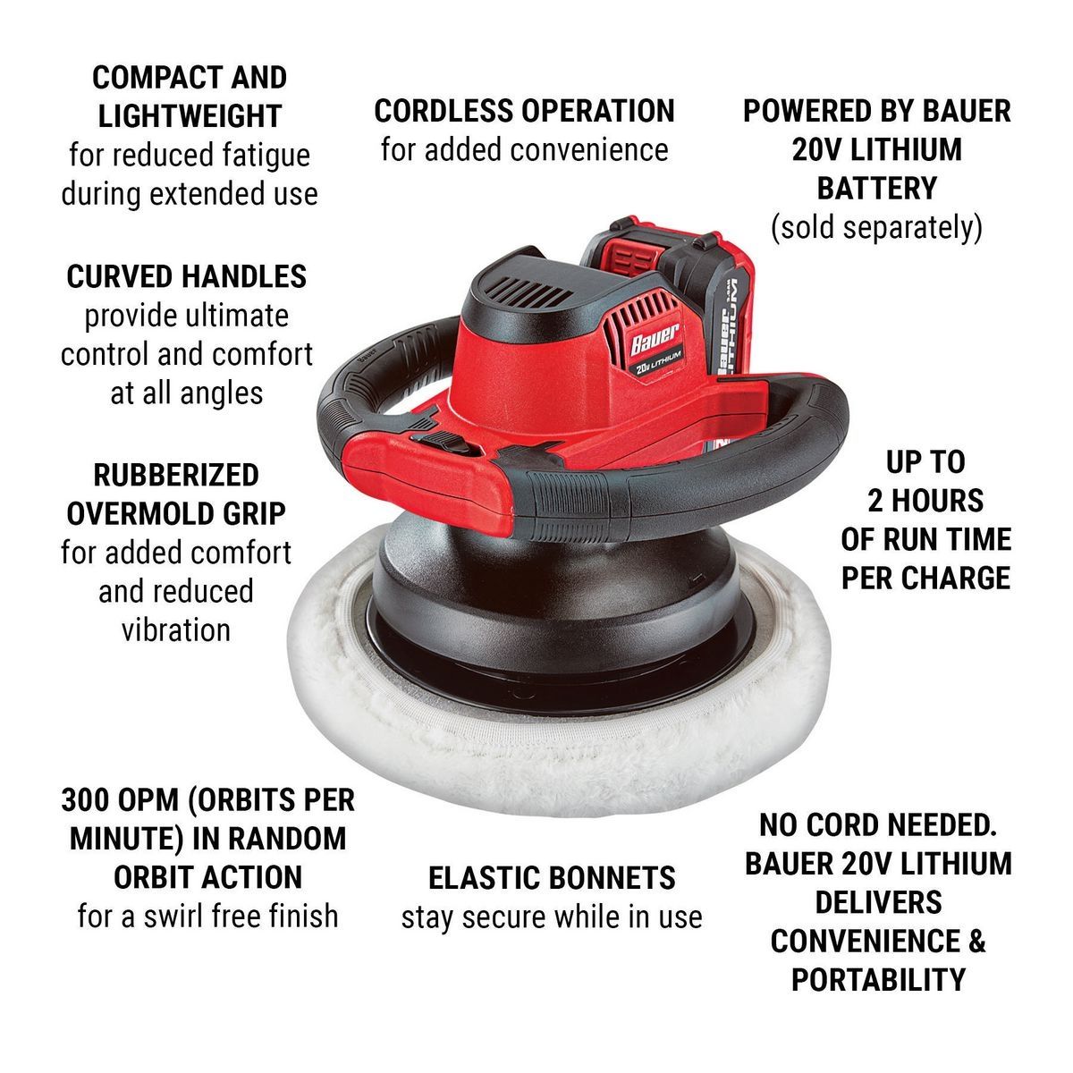 20V Cordless 10 In. Buffer X141354