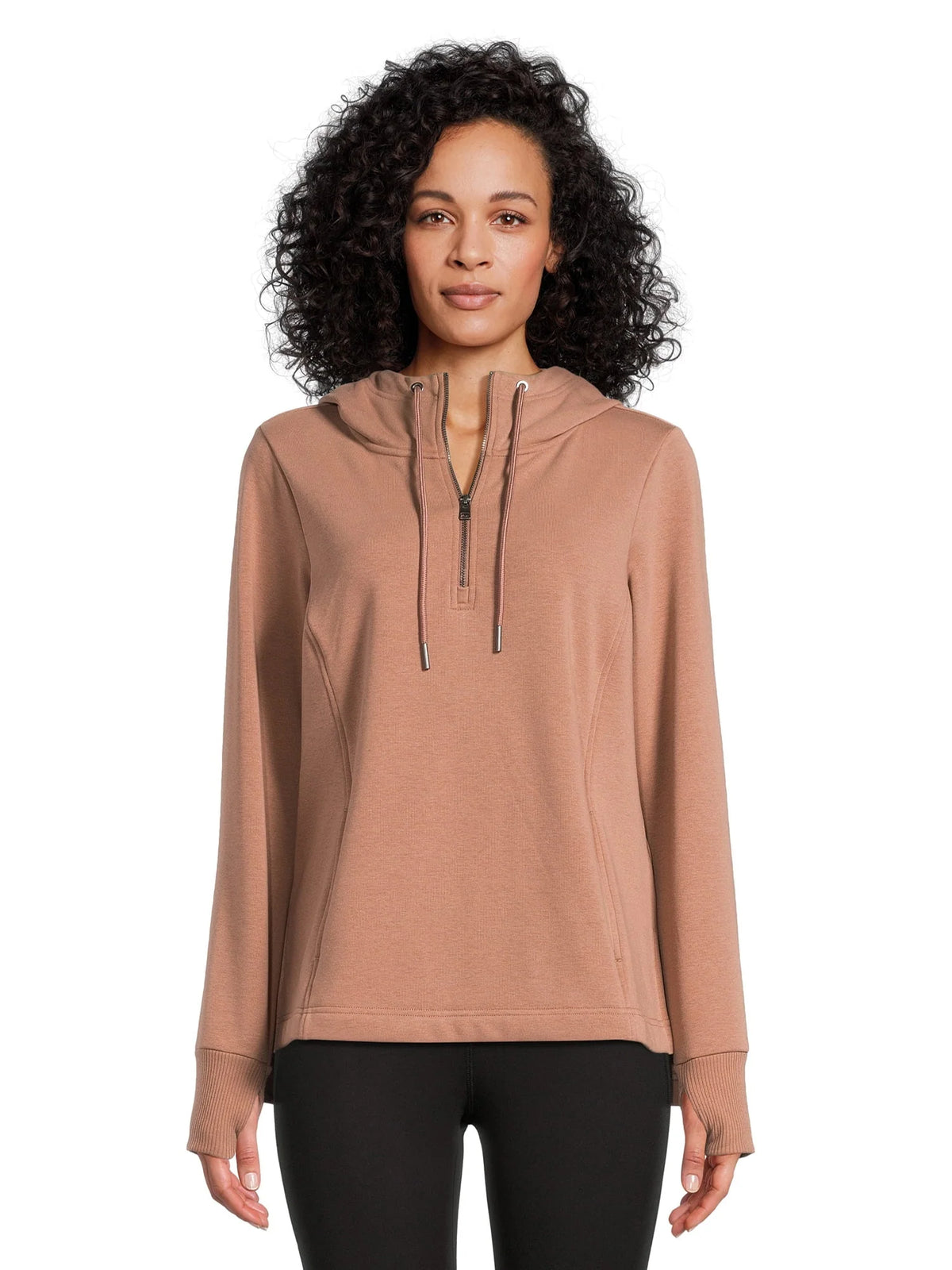 Quarter Zip Pullover Hoodie Y301396
