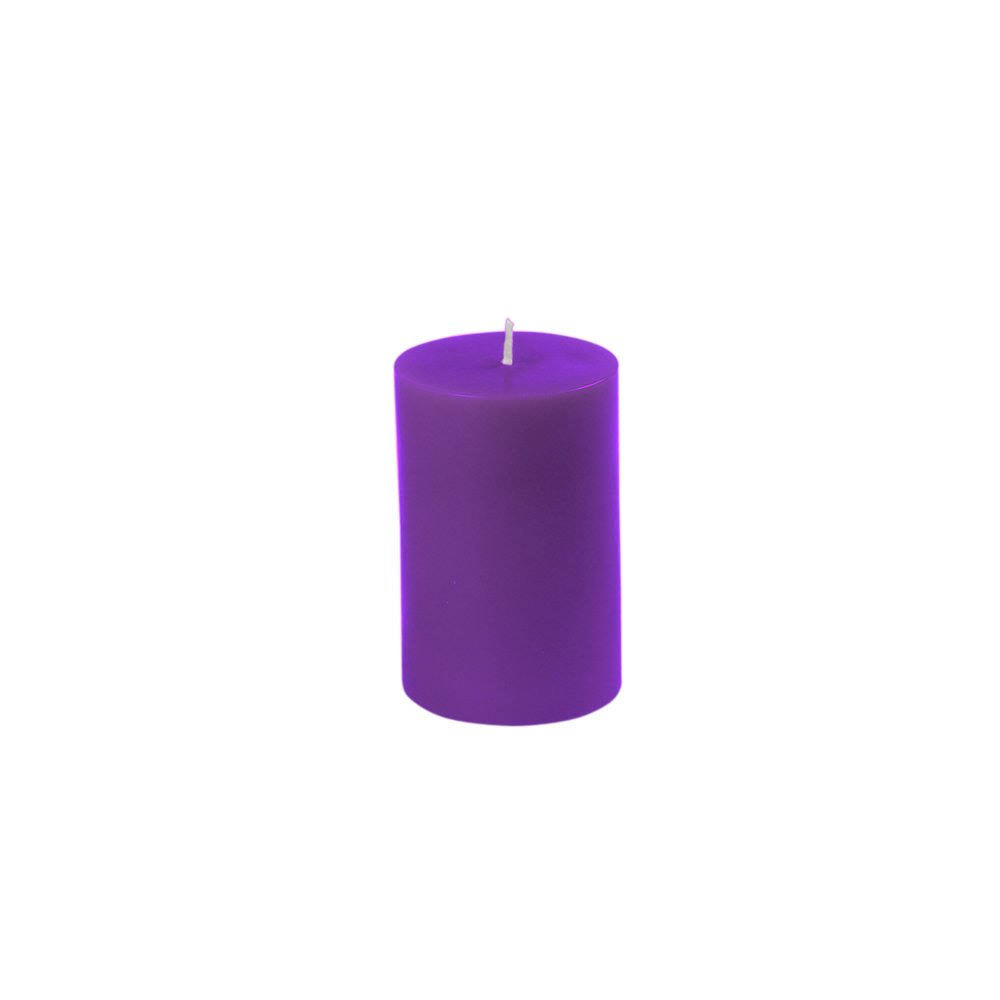 Purple Pillar Candle 24Pcs W41612