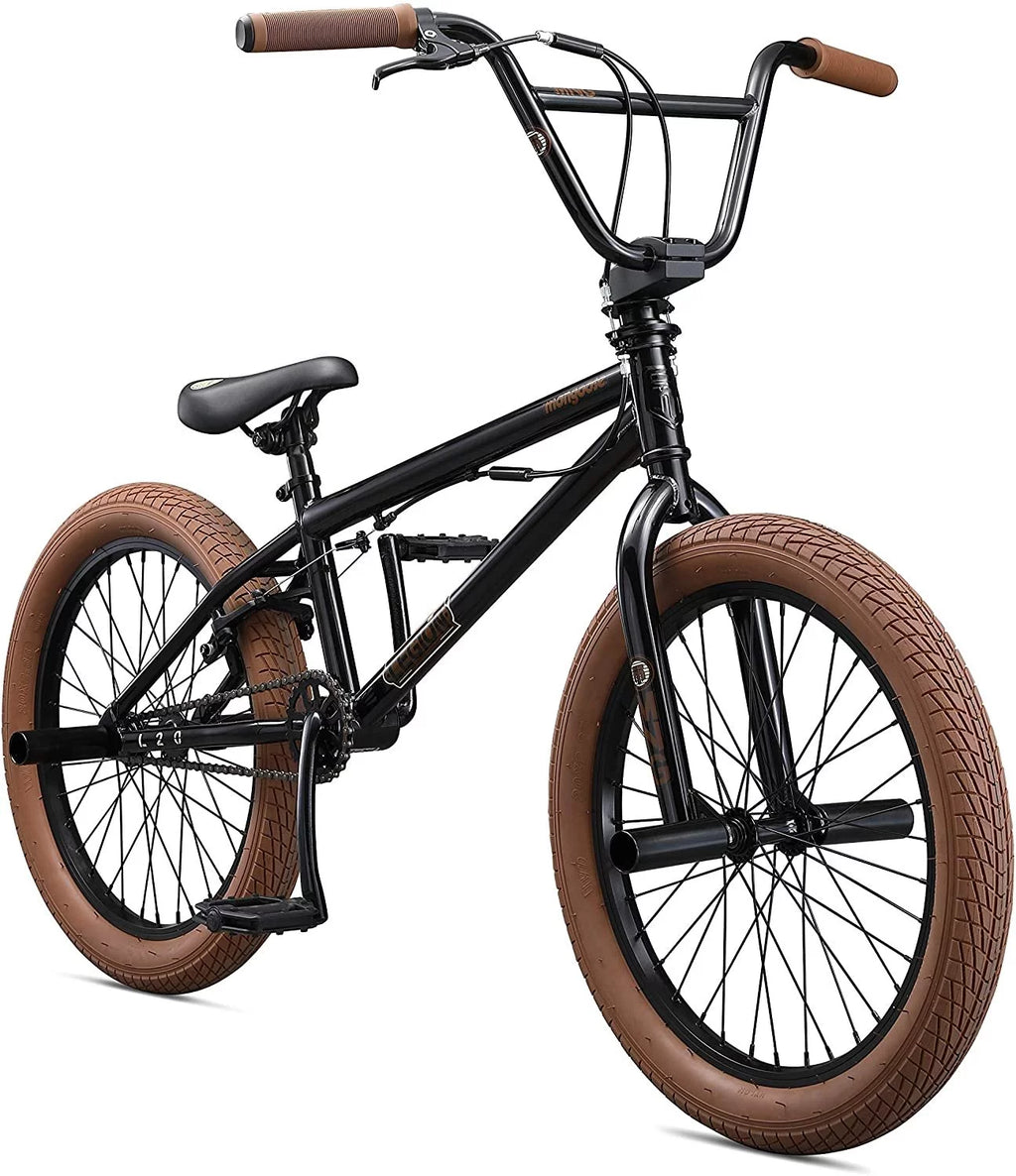 20-Inch Steel Frame Black BMX Bike F8573
