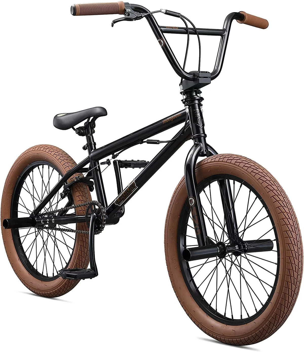 20-Inch Steel Frame Black BMX Bike F8573