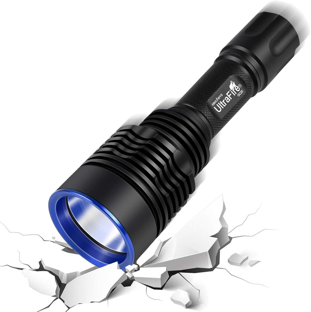 Tactical Flashlight with Picatinny Rail Mount, Pressure Switch, Rechargeable Battery and Charger V578