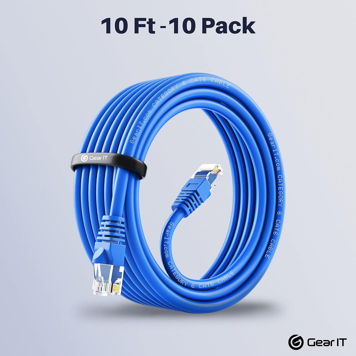 Cat 6 Ethernet Cable 1.5 ft 50-Pack Blue X55420
