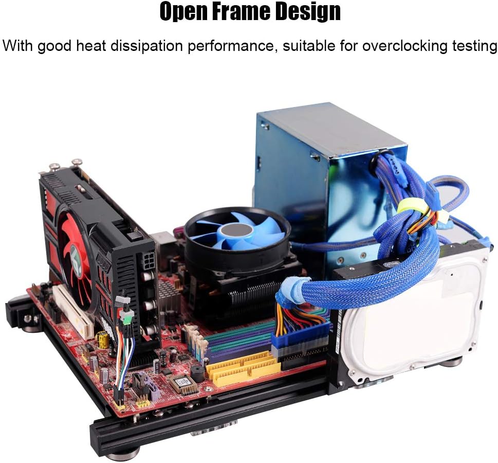 M-ATX MATX ITX Aluminum Open Air Computer Case W2348