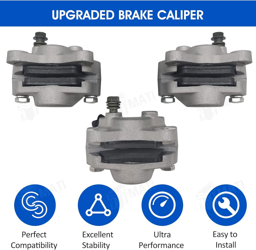 Front Left Right & Rear Brake Calipers with Pads F595697