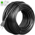 Heat Roof Gutter Snow De-Icing Cable Kit with Thermostat 76ft J219560