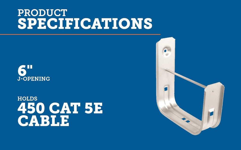 6 Cable Support J-Hook B495