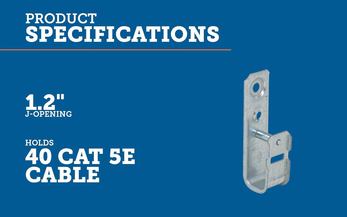 6 Cable Support J-Hook B495