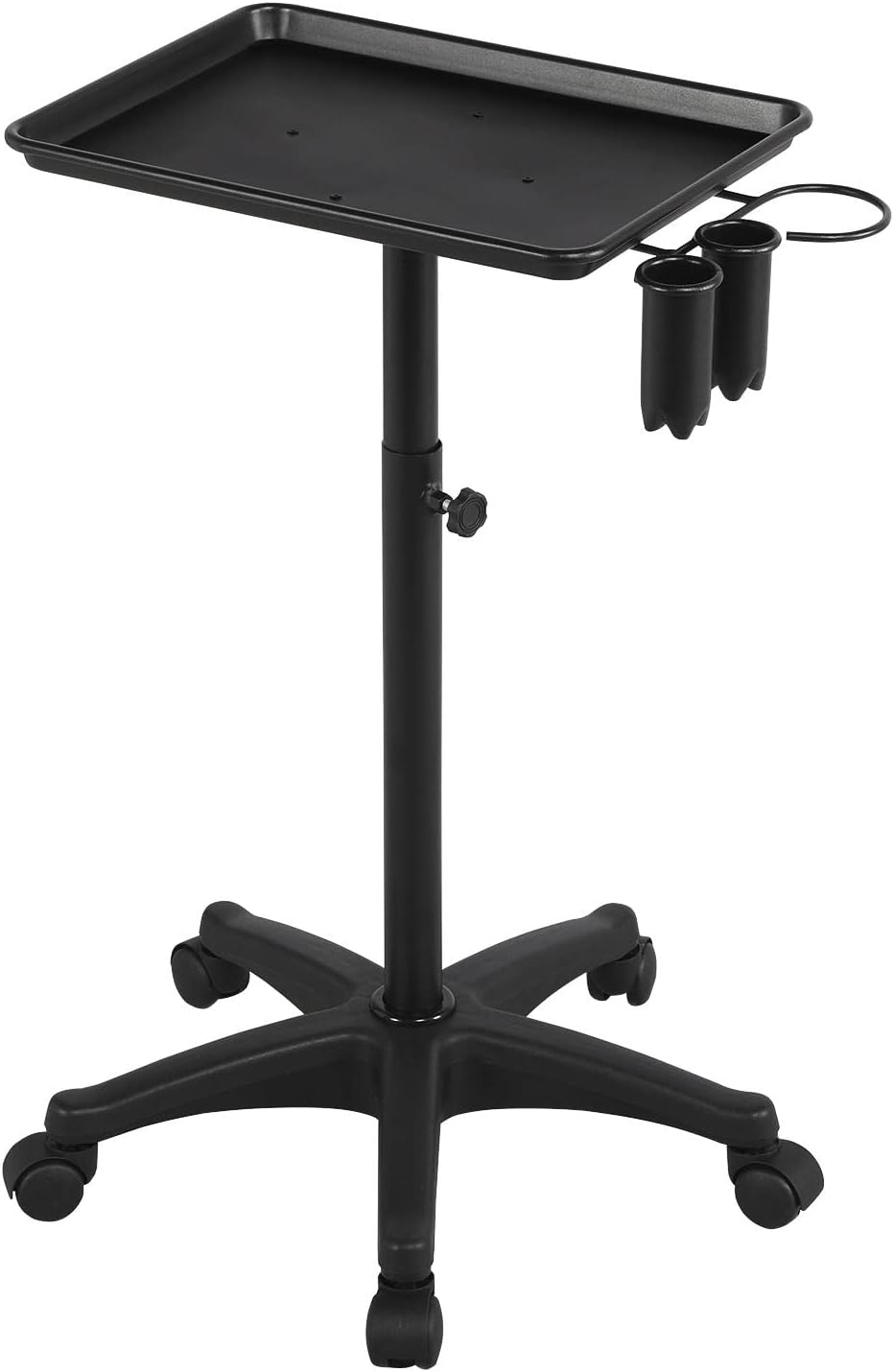 Black Rolling Salon Tray Cart H591
