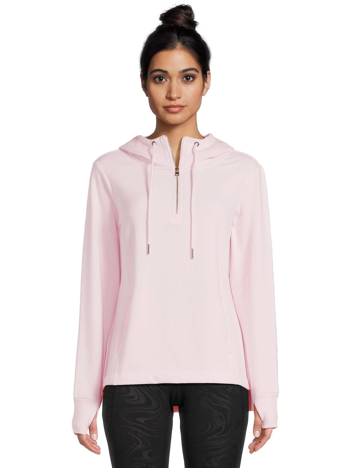Quarter Zip Pullover Hoodie Y301396