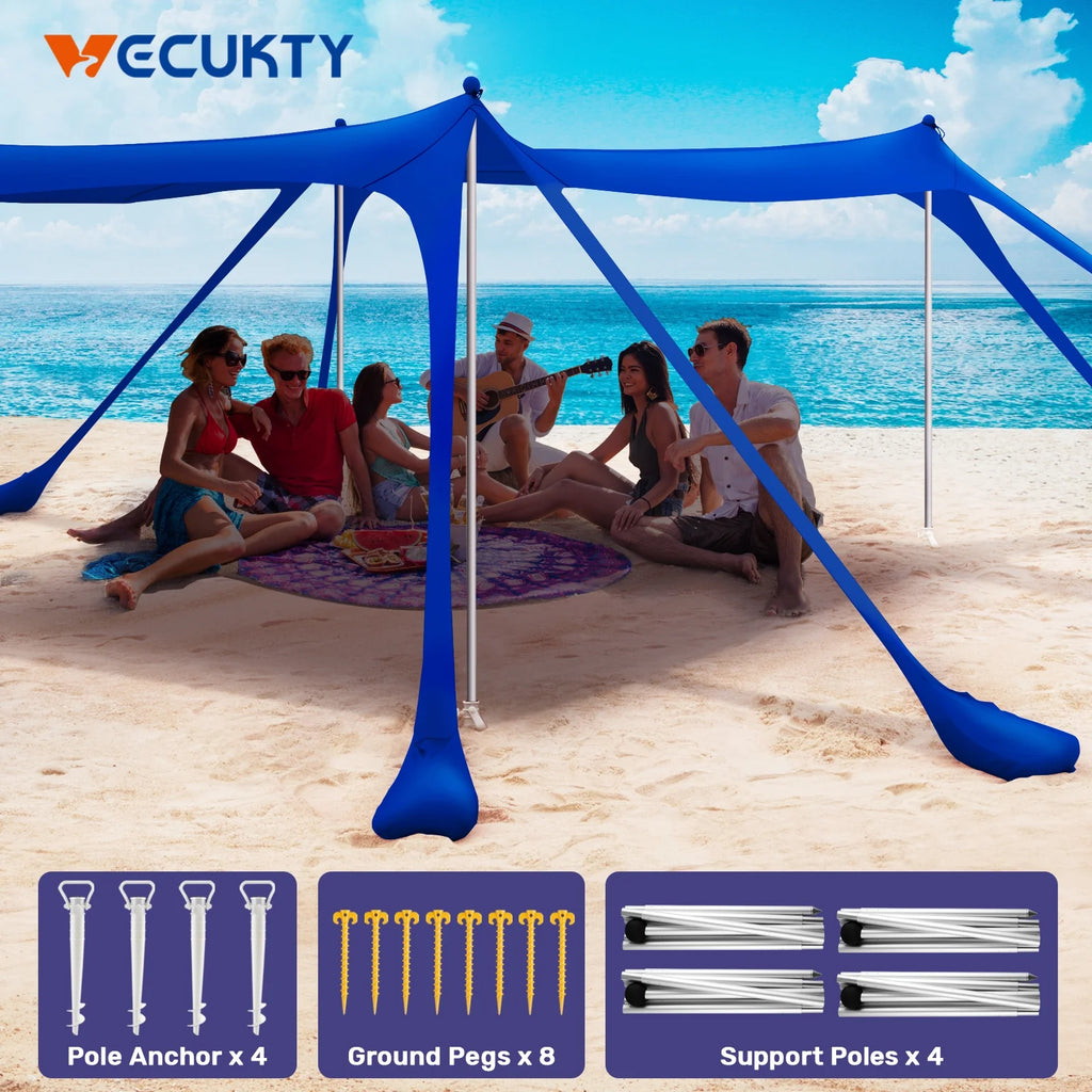 10x10ft Beach Canopy Sun Shelter J2736