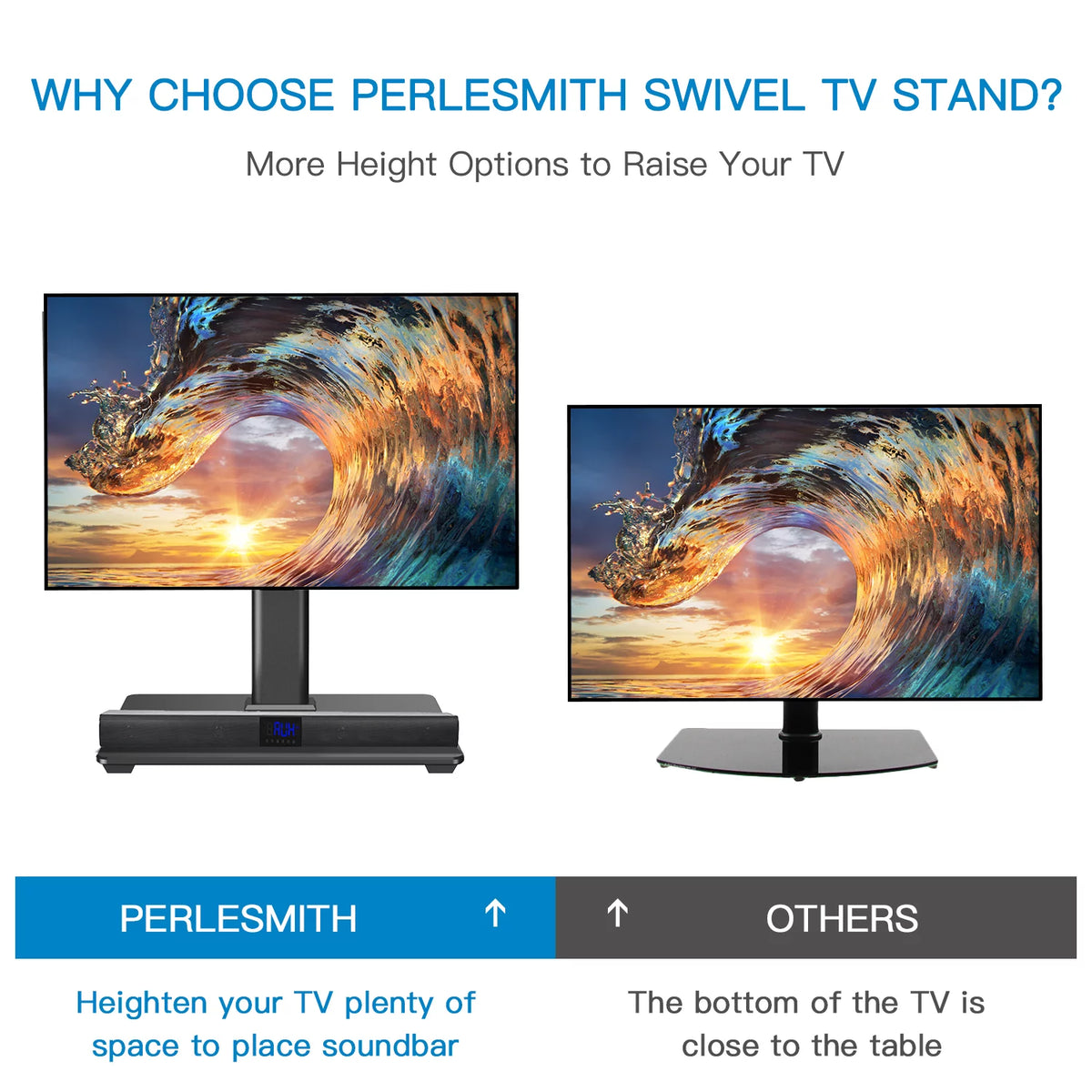 Universal TV Stand 32-60 Black Y695