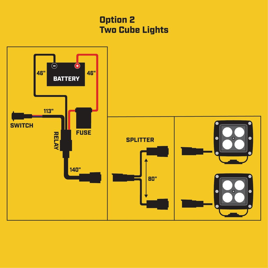 Off-Road Light Wiring Kit E62031