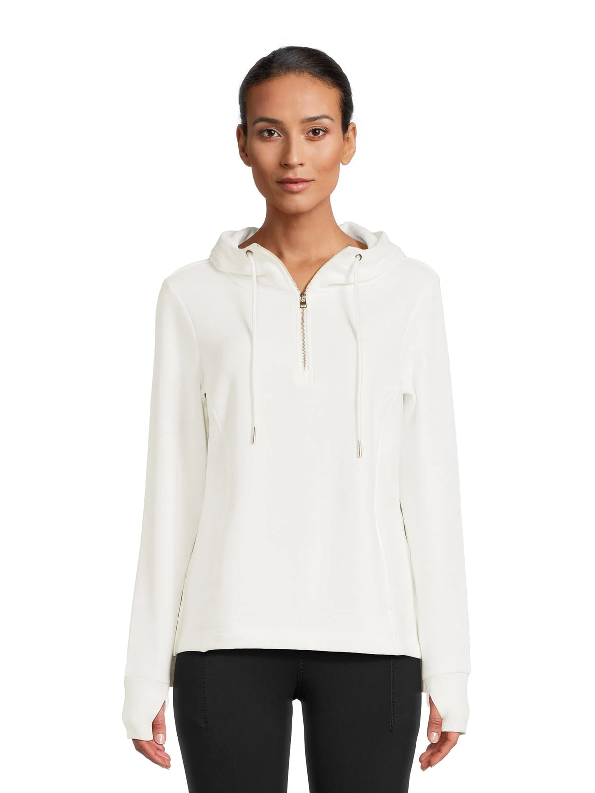 Quarter Zip Pullover Hoodie Y301396